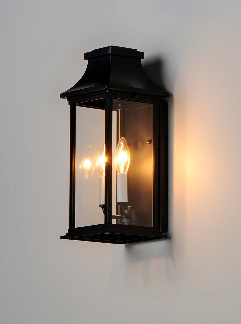 Maxim - 30025CLBK - Two Light Outdoor Wall Lantern - Vicksburg - Black