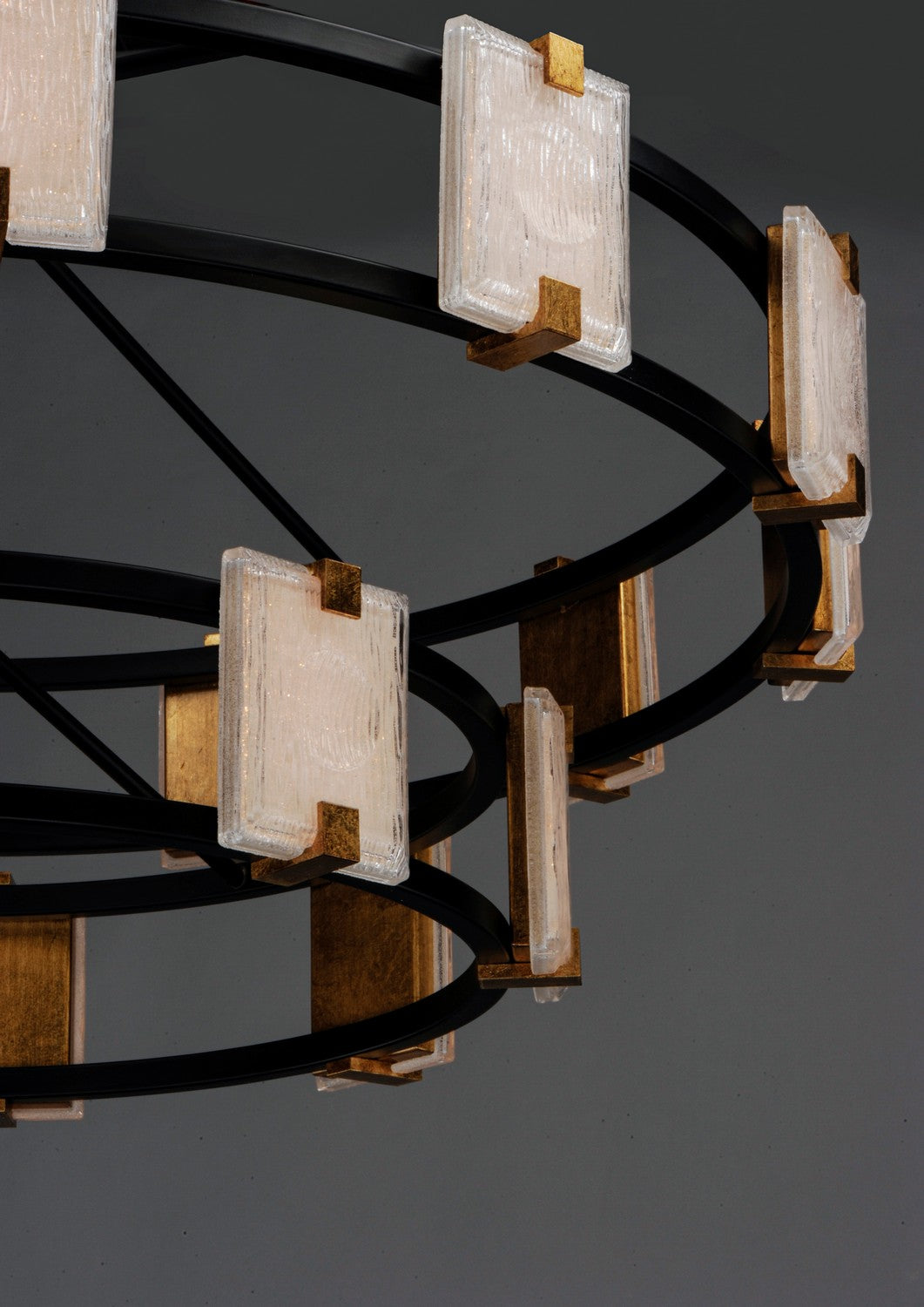 Maxim - 39538CYBKGL - LED Chandelier - Radiant - Black / Gold Leaf