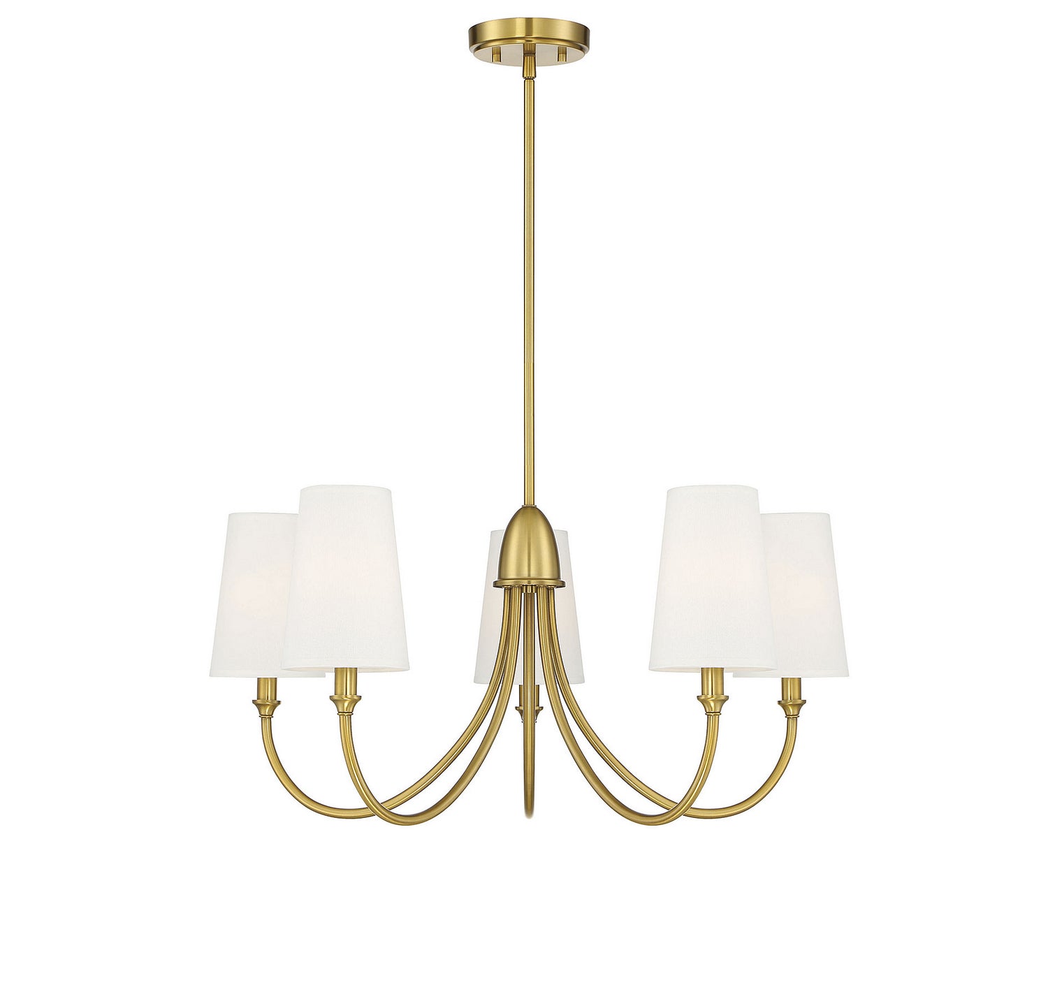 Savoy House - 1-2540-5-322 - Five Light Chandelier - Cameron - Warm Brass