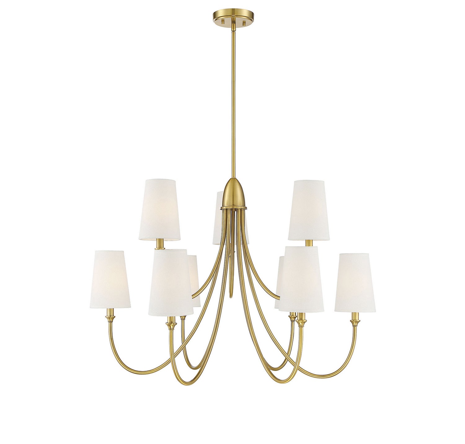 Savoy House - 1-2541-9-322 - Nine Light Chandelier - Cameron - Warm Brass