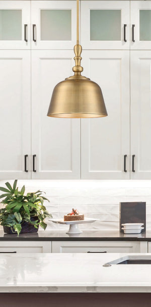 Savoy House - 7-3751-1-322 - One Light Pendant - Berg - Warm Brass