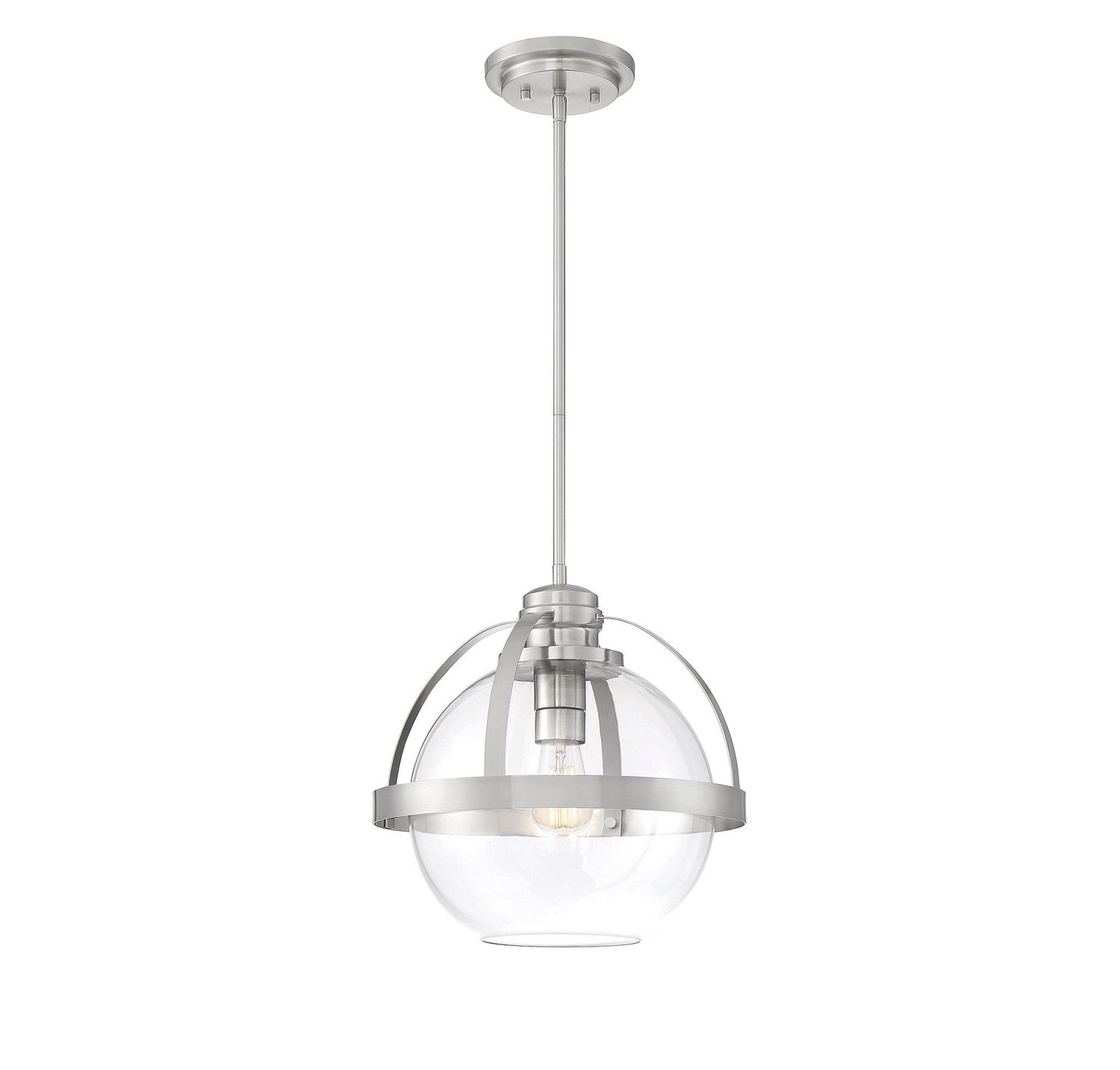 Savoy House - 7-7201-1-SN - One Light Pendant - Pendleton - Satin Nickel