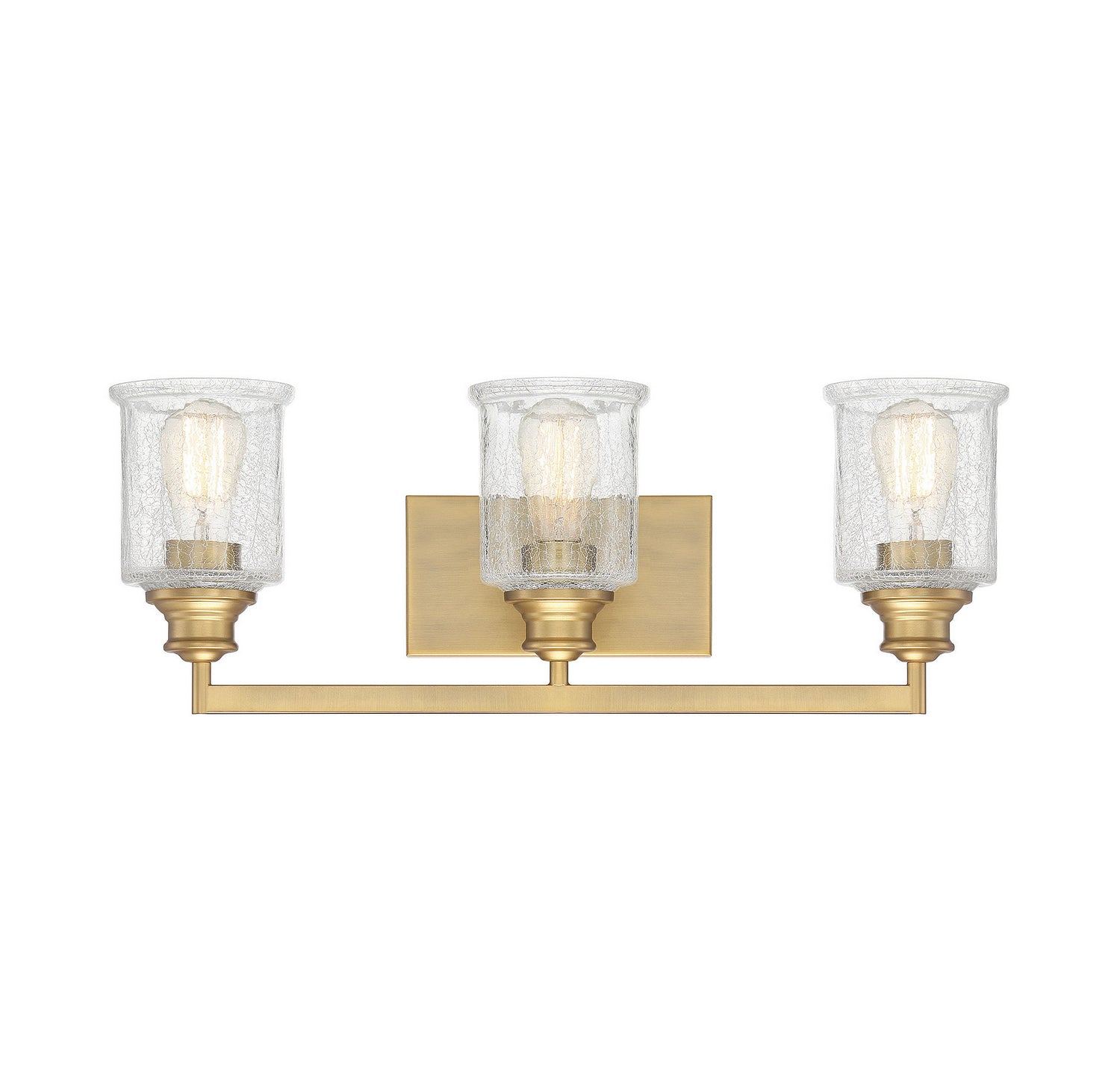 Savoy House - 8-1972-3-322 - Three Light Bath Bar - Hampton - Warm Brass