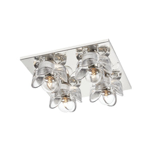 Mitzi - H410504-PN - Four Light Flush Mount - Shea - Polished Nickel