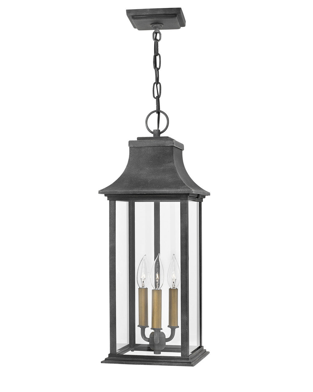 Hinkley - 2932DZ-LL - LED Hanging Lantern - Adair - Aged Zinc