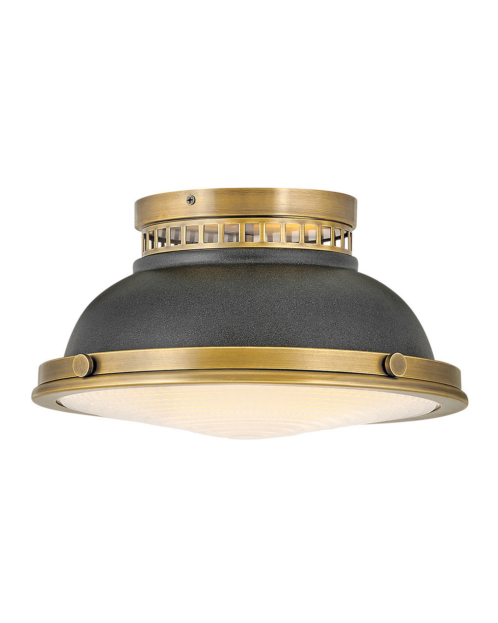Hinkley - 4081HB-DZ - LED Flush Mount - Emery - Heritage Brass