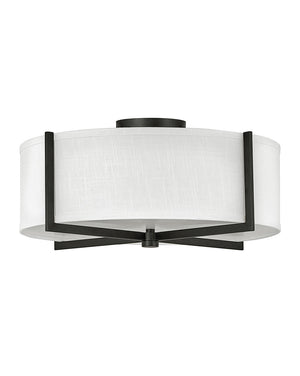 Hinkley - 41708BK - Semi-flush Mount - Axis Off White - Black