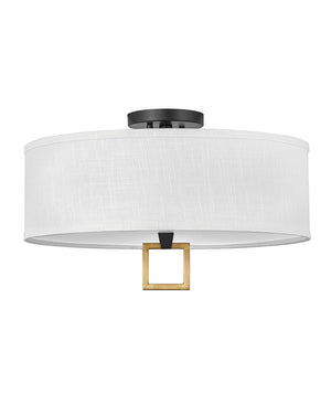 Hinkley - 41808BK - LED Foyer Pendant - Link Off White - Black