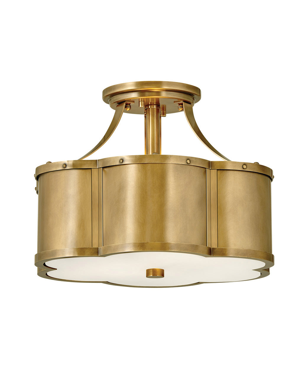 Hinkley - 4443HB - LED Foyer Pendant - Chance - Heritage Brass