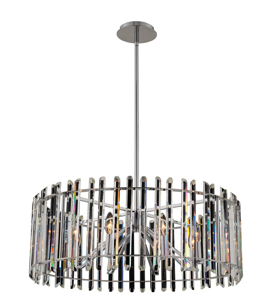 Allegri - 036857-010-FR001 - Eight Light Pendant - Viano - Polished Chrome