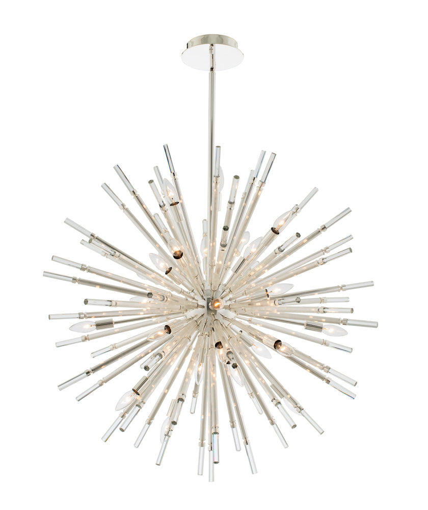 Allegri - 037457-014-FR001 - 28 Light Pendant - Sprazzo - Polished Silver