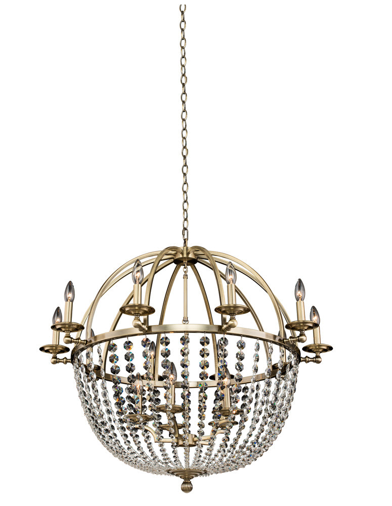 Allegri - 037772-038-FR001 - 15 Light Chandelier - Pendolo - Brushed Champagne Gold