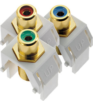 Legrand - ACRGBRCAFW1 - Component Video Rca To F Kit - Adorne - White