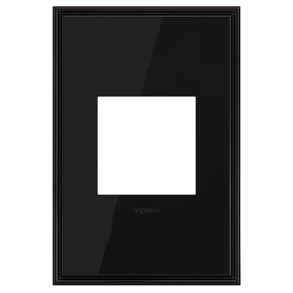 Legrand - AWC1G2BLN4 - Wall Plate - Adorne - Black