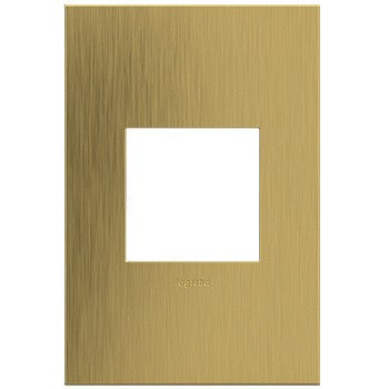 Legrand - AWC1G2BSB4 - One-Gang Screwless Wall Plate - adorne - Brushed Satin Brass