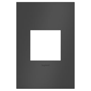 Legrand - AWC1G2SBL4 - Wall Plate - Adorne - Black