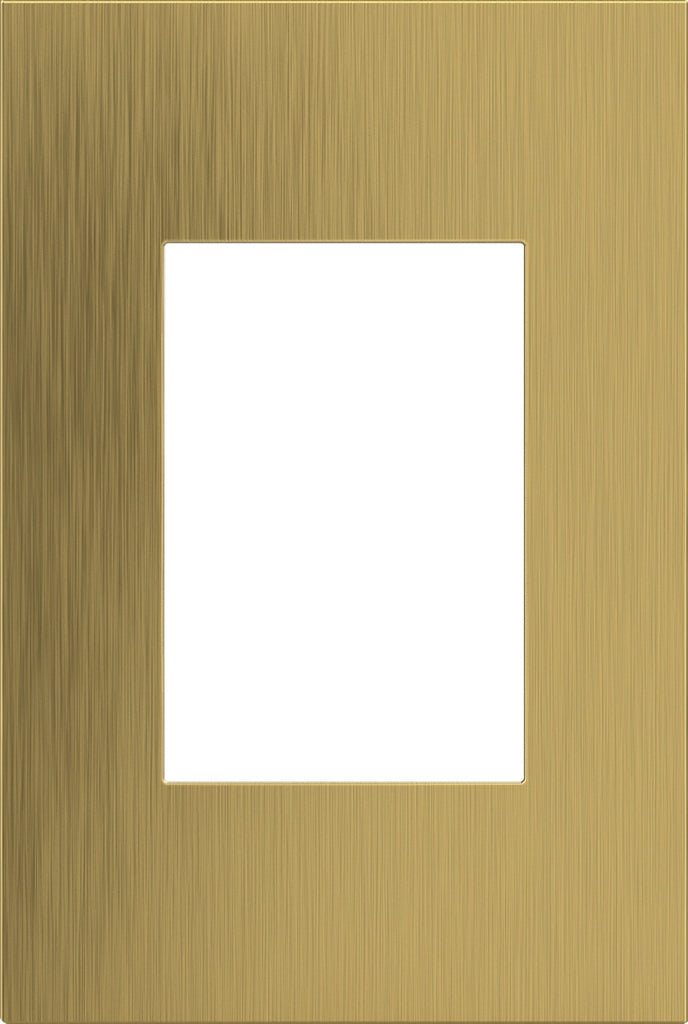 Legrand - AWC1G3BSB4 - One-Gang-Plus Screwless Wall Plate - adorne - Brushed Satin Brass