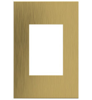 Legrand - AWC1G3BSB4 - One-Gang-Plus Screwless Wall Plate - adorne - Brushed Satin Brass