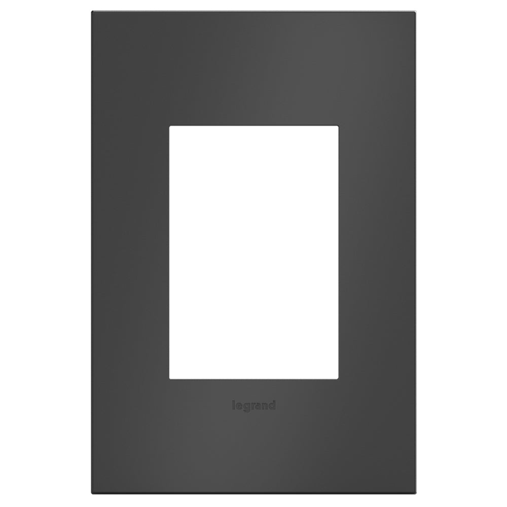 Legrand - AWC1G3SBL4 - Wall Plate - Adorne - Black