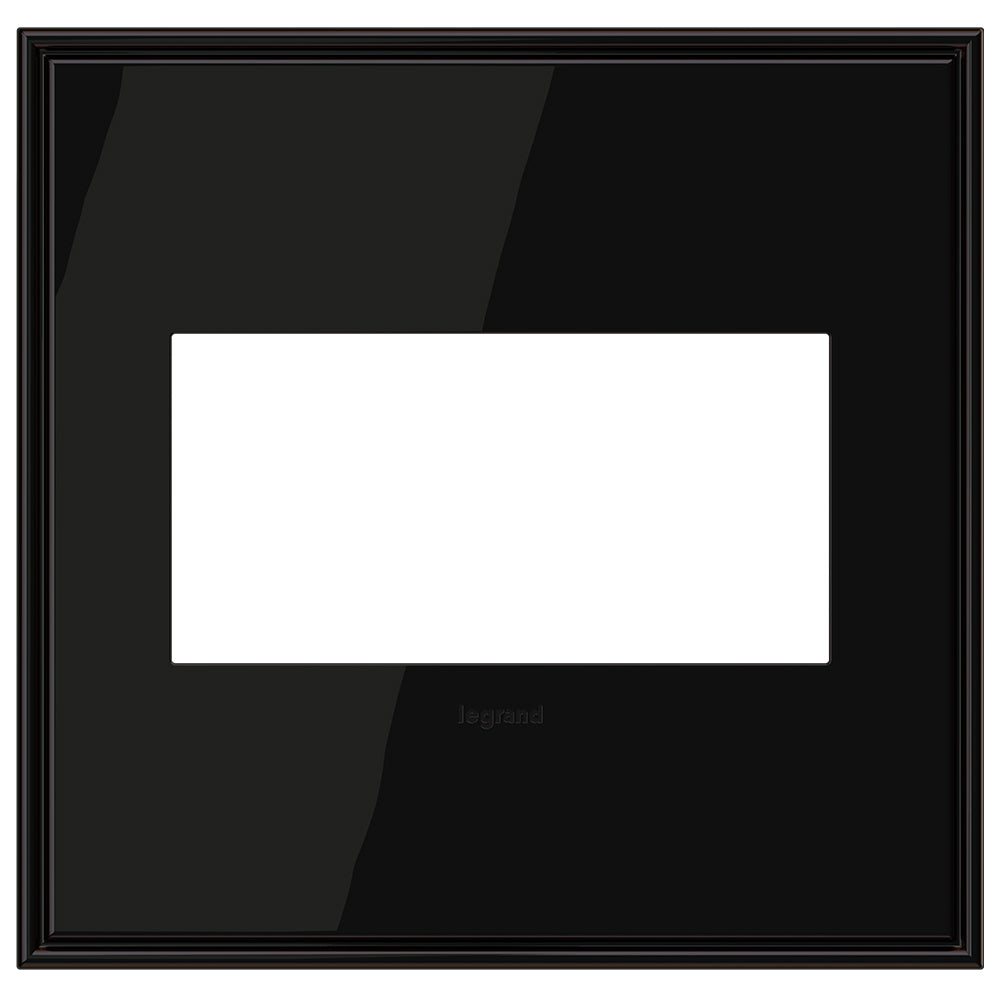 Legrand - AWC2GBLN4 - Wall Plate - Adorne - Black