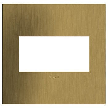 Legrand - AWC2GBSB4 - Two-Gang Screwless Wall Plate - adorne - Brushed Satin Brass