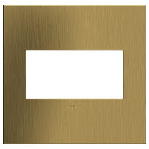 Legrand - AWC2GBSB4 - Two-Gang Screwless Wall Plate - adorne - Brushed Satin Brass