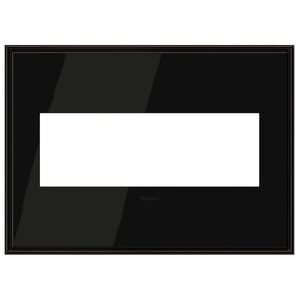 Legrand - AWC3GBLN4 - Wall Plate - Adorne - Black