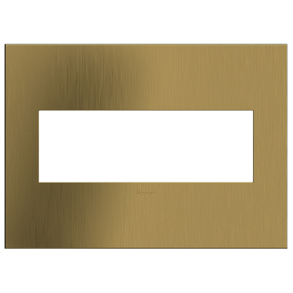 Legrand - AWC3GBSB4 - Wall Plate - Adorne - Brass