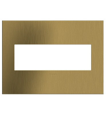 Legrand - AWC3GBSB4 - Three-Gang Screwless Wall Plate - adorne - Brushed Satin Brass