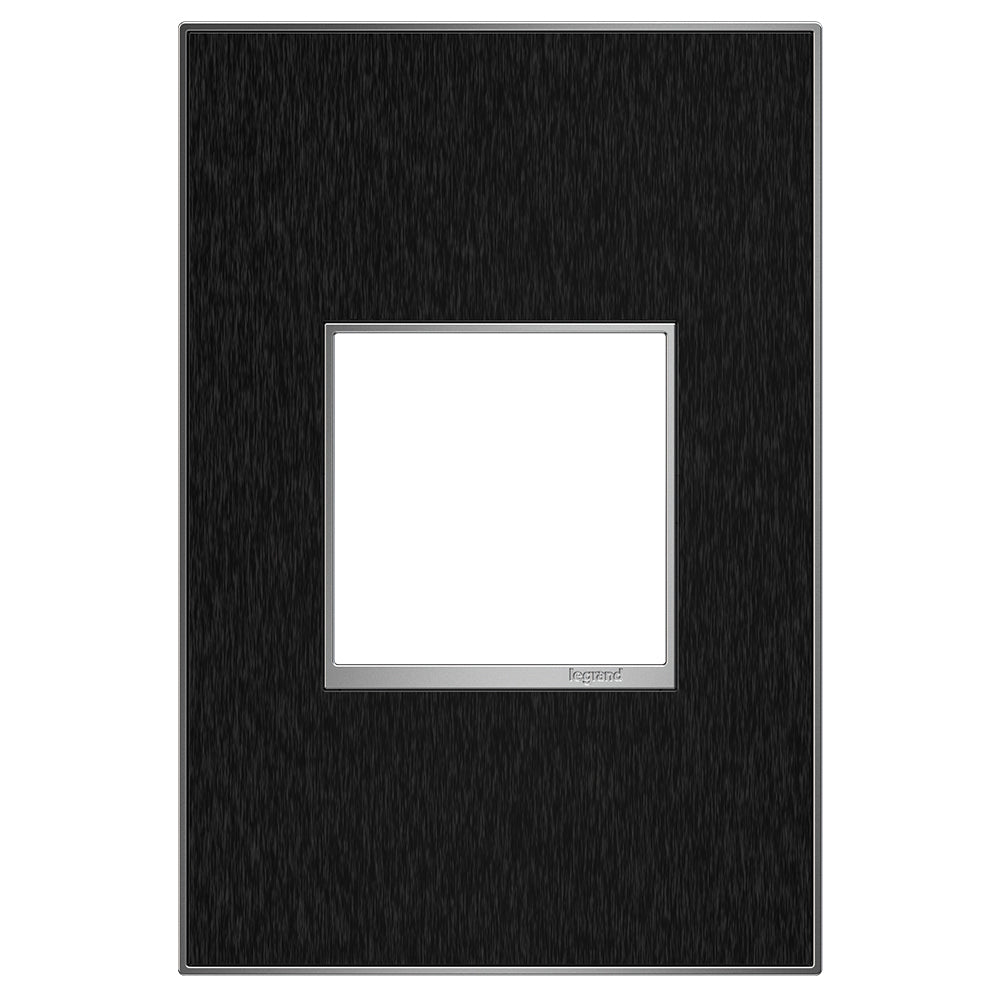 Legrand - AWM1G2BLS4 - Gang Wall Plate - Adorne - Black