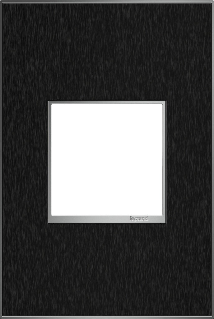 Legrand - AWM1G2BLS4 - One-Gang Screwless Wall Plate - adorne - Black Stainless