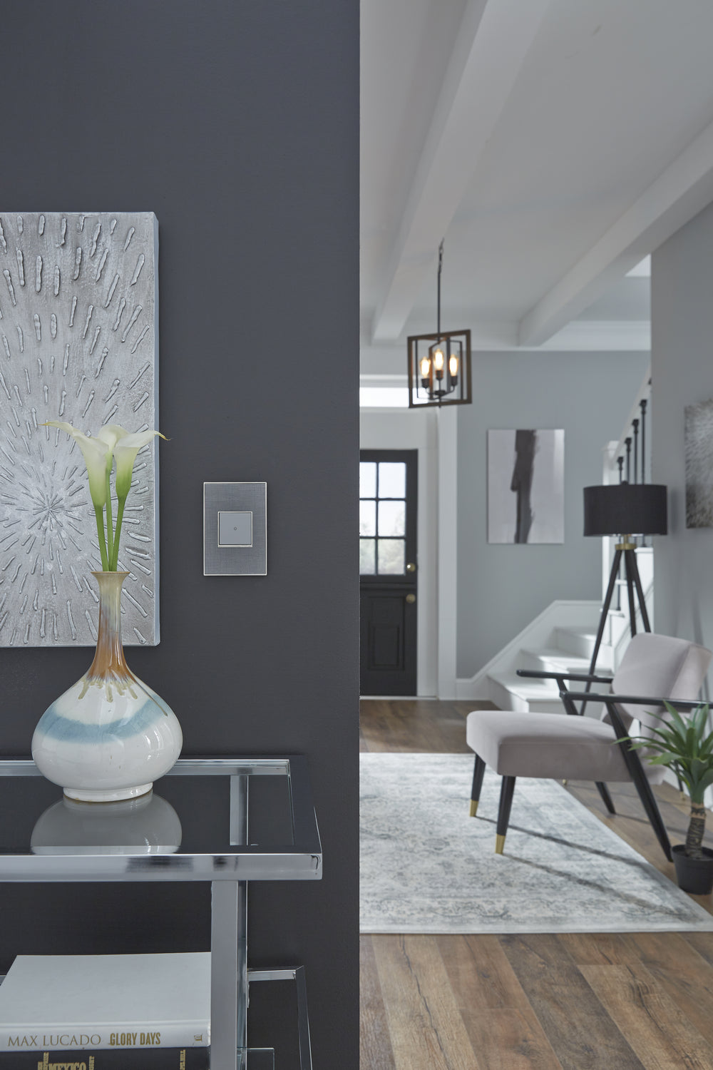 Legrand - AWM1G2RG4 - One-Gang Screwless Wall Plate - adorne - Rustic Gray