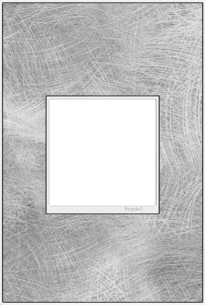Legrand - AWM1G2SP4 - One-Gang Screwless Wall Plate - adorne - Spiraled Stainless