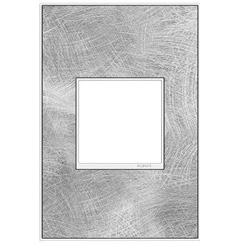 Legrand - AWM1G2SP4 - One-Gang Screwless Wall Plate - adorne - Spiraled Stainless