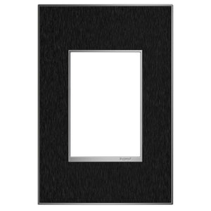 Legrand - AWM1G3BLS4 - Gang Wall Plate - Adorne - Black