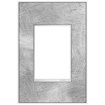 Legrand - AWM1G3SP4 - One-Gang-Plus Screwless Wall Plate - adorne - Spiraled Stainless