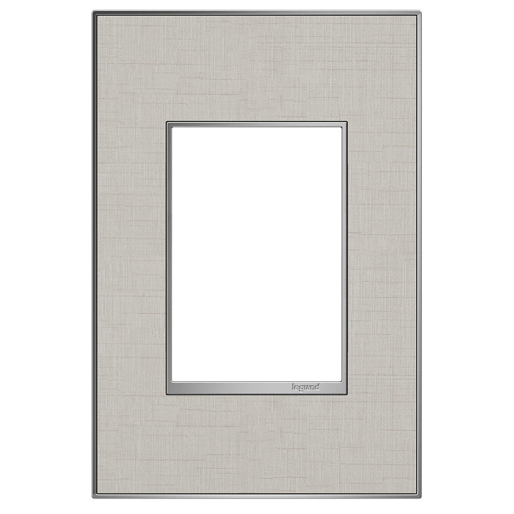 Legrand - AWM1G3TL4 - Gang Wall Plate - Adorne - Linen