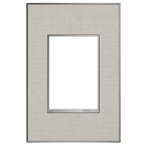 Legrand - AWM1G3TL4 - Gang Wall Plate - Adorne - Linen