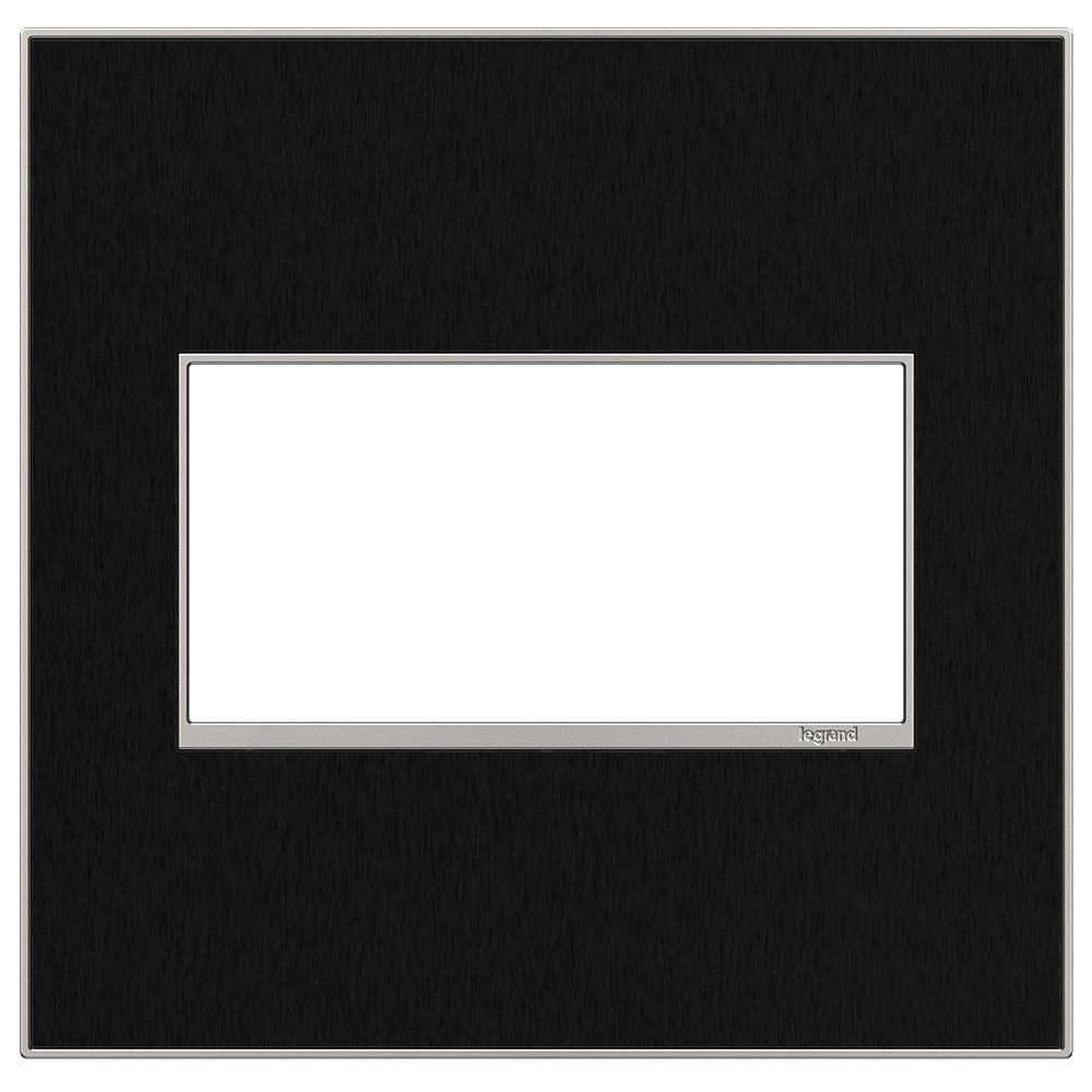 Legrand - AWM2GBLS4 - Gang Wall Plate - Adorne - Black