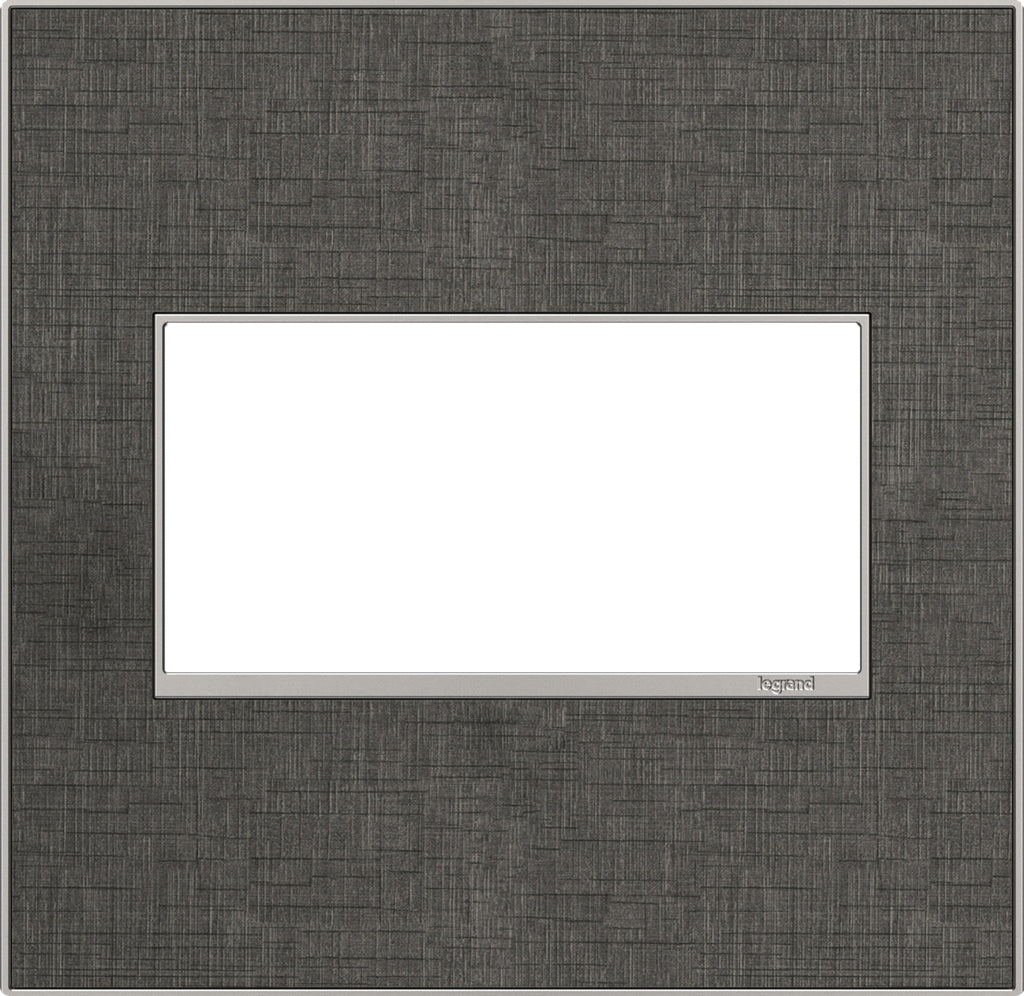 Legrand - AWM2GSL4 - Two-Gang Screwless Wall Plate - adorne - Slate Linen