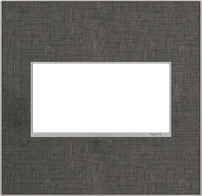 Legrand - AWM2GSL4 - Two-Gang Screwless Wall Plate - adorne - Slate Linen
