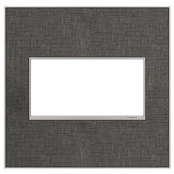 Legrand - AWM2GSL4 - Two-Gang Screwless Wall Plate - adorne - Slate Linen