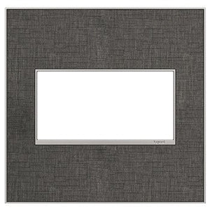 Legrand - AWM2GSL4 - Two-Gang Screwless Wall Plate - adorne - Slate Linen