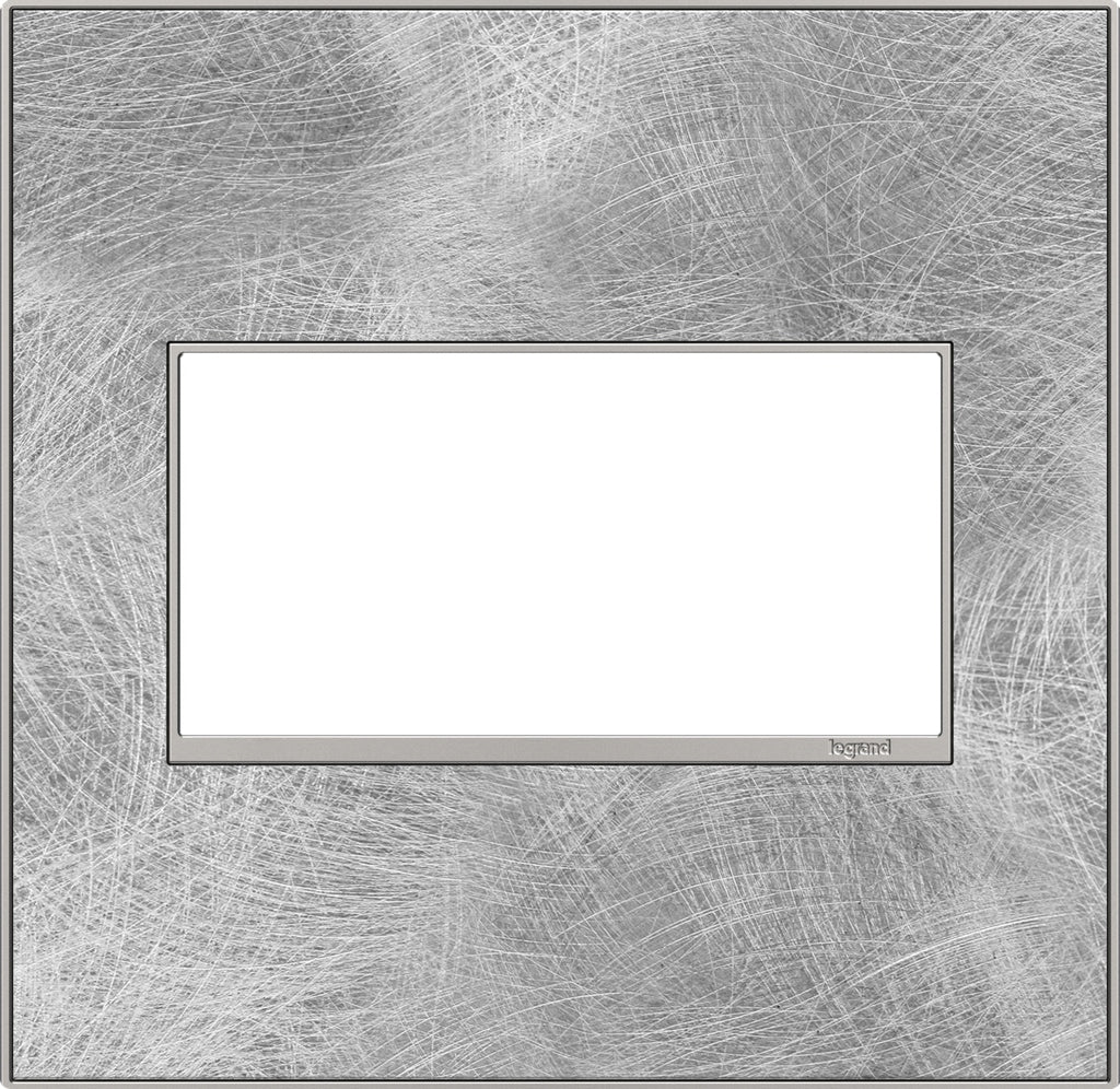 Legrand - AWM2GSP4 - Two-Gang Screwless Wall Plate - adorne - Spiraled Stainless