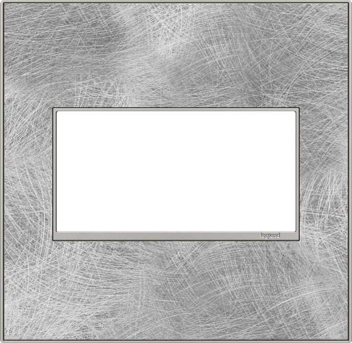 Legrand - AWM2GSP4 - Two-Gang Screwless Wall Plate - adorne - Spiraled Stainless