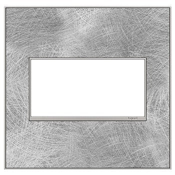 Legrand - AWM2GSP4 - Two-Gang Screwless Wall Plate - adorne - Spiraled Stainless
