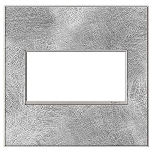 Legrand - AWM2GSP4 - Two-Gang Screwless Wall Plate - adorne - Spiraled Stainless