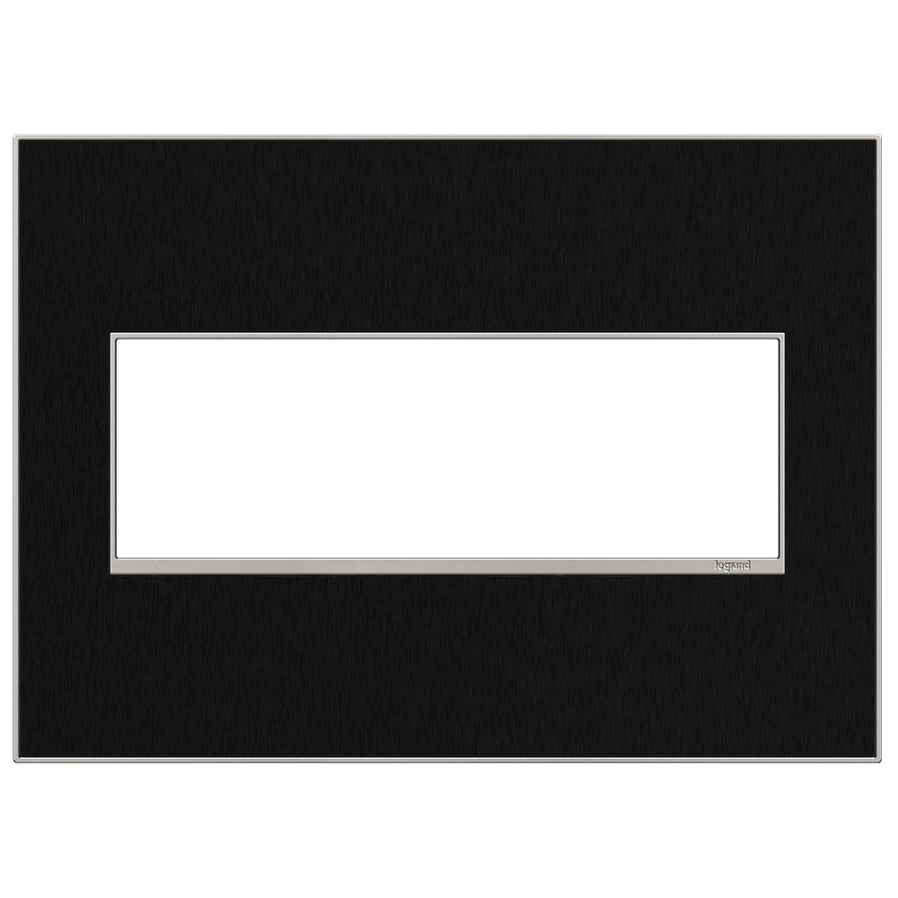 Legrand - AWM3GBLS4 - Gang Wall Plate - Adorne - Black