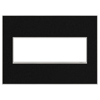 Legrand - AWM3GBLS4 - Three-Gang Screwless Wall Plate - adorne - Black Stainless