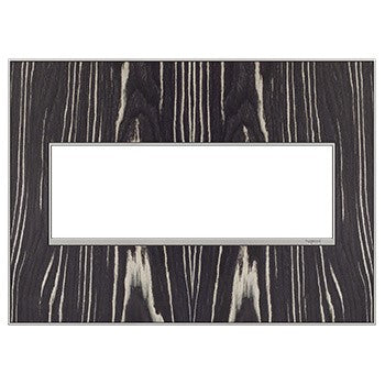 Legrand - AWM3GMA4 - Three-Gang Screwless Wall Plate - adorne - Macassar